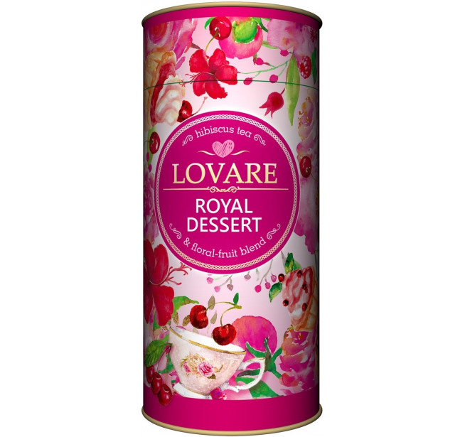 Ceai Lovare Royal Dessert Hibiscus si Floral Tub 80g